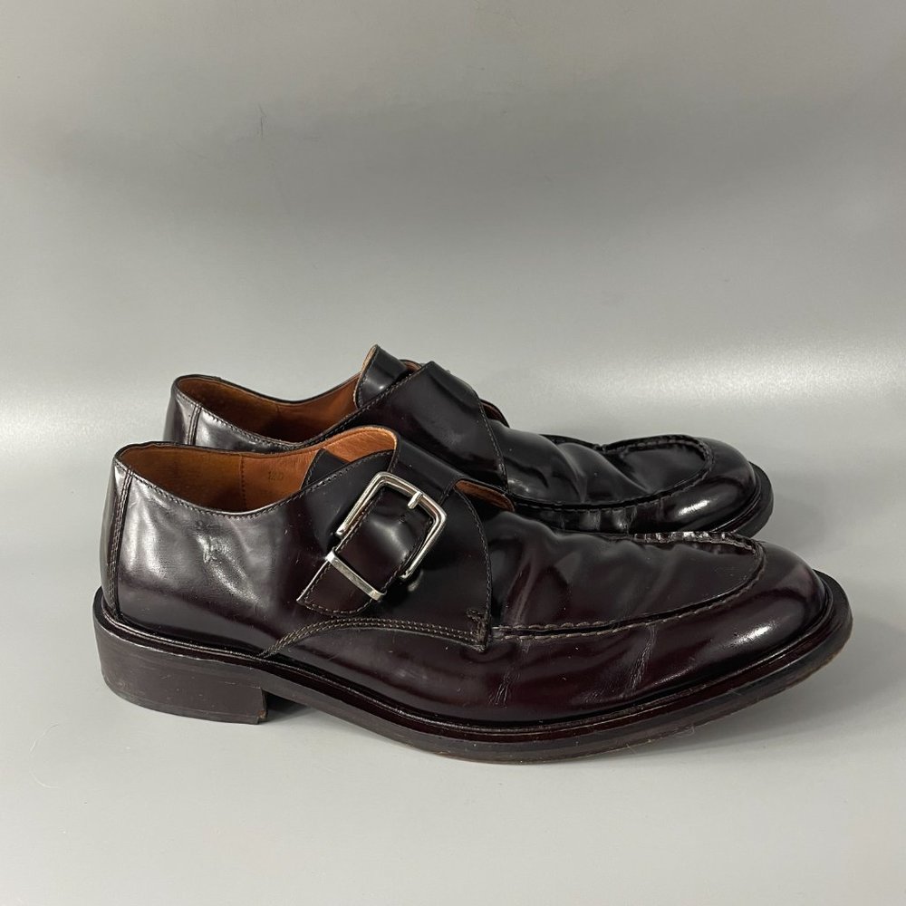 Coach Made In Italy Brown Leather Monk Strap Dress Sh… Gem